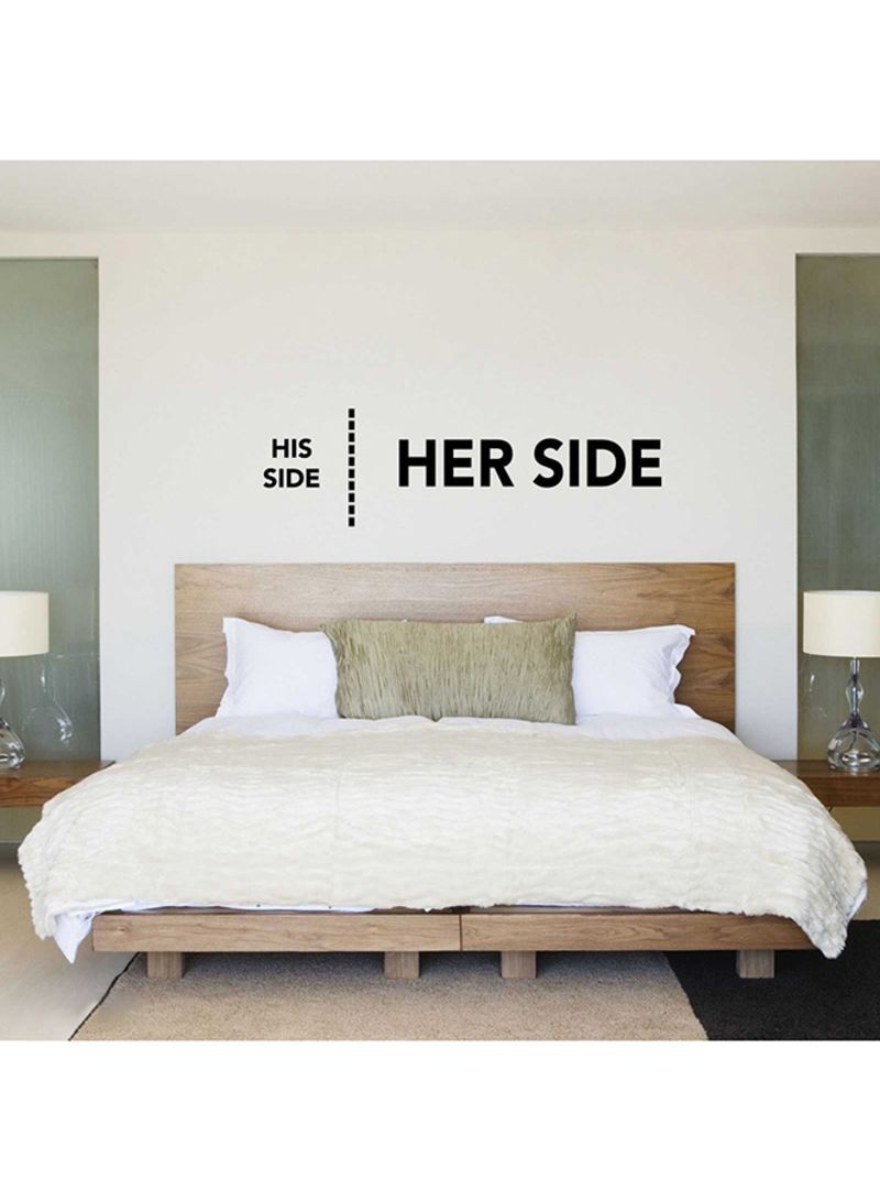 Spoil Your Wall Headboard Wall Sticker Black 118x60cm