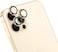 Moxedo Camera Lens Protector, 9H Tempered Glass, Aluminum Alloy Individual Ring Camera Cover Screen Protector Compatible for iPhone 12 Pro 6.7 inch (GOLD)