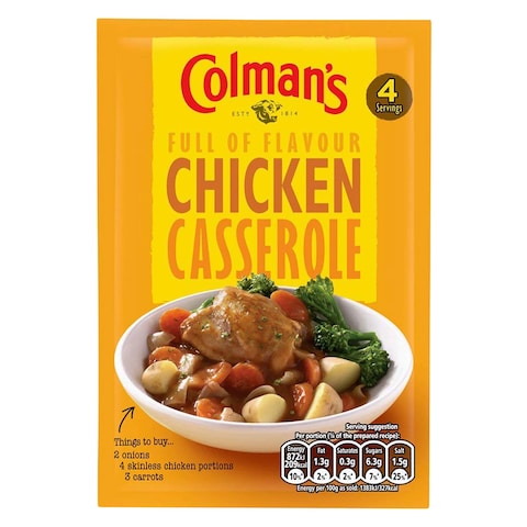Colman&rsquo;s Chicken Casserole Seasoning Mix Spice 40g