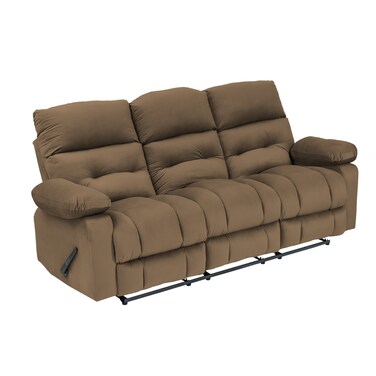 إن هاوس كرسي استرخاء ثلاثي منجد بالمخمل - بني فاتح - NZ60