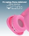 Moxedo Junior Wireless On-Ear Headphones for Kids Adjustable Foldable Design Stereo Headphone 90dB with Built-In Microphone Compatible for iPad/Phone/Tablet and Other Devices (Junior Poe)