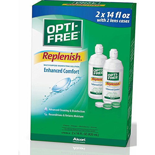 Buy Opti Express Opti-Free Replenish 2 X 14 Oz Pack Online | Carrefour UAE
