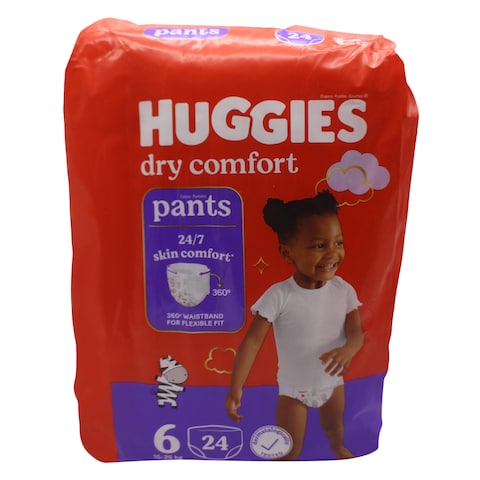 Huggies Dry Comfort Diaper Pants Size 6 15-25Kg 24 Count