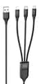 Hoco. 3-In-1 - U104 Ultra - 6A Charging Data Sync Cable Black