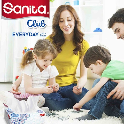 Sanita Club Facial Tissue 2 Ply 76 Sheets