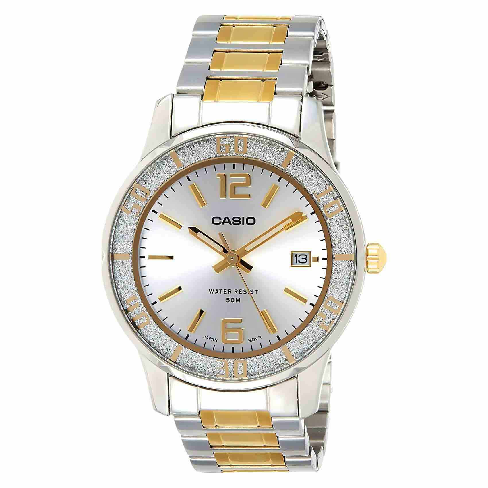 Casio Enticer Water Resistant Analog Watch LTP-1359SG-7AVDF