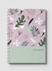 Lowha Spiral Notebook With 60 Sheets And Hard Paper Covers With Floral Pink Design, For Jotting Notes And Reminders, For Work, University, School