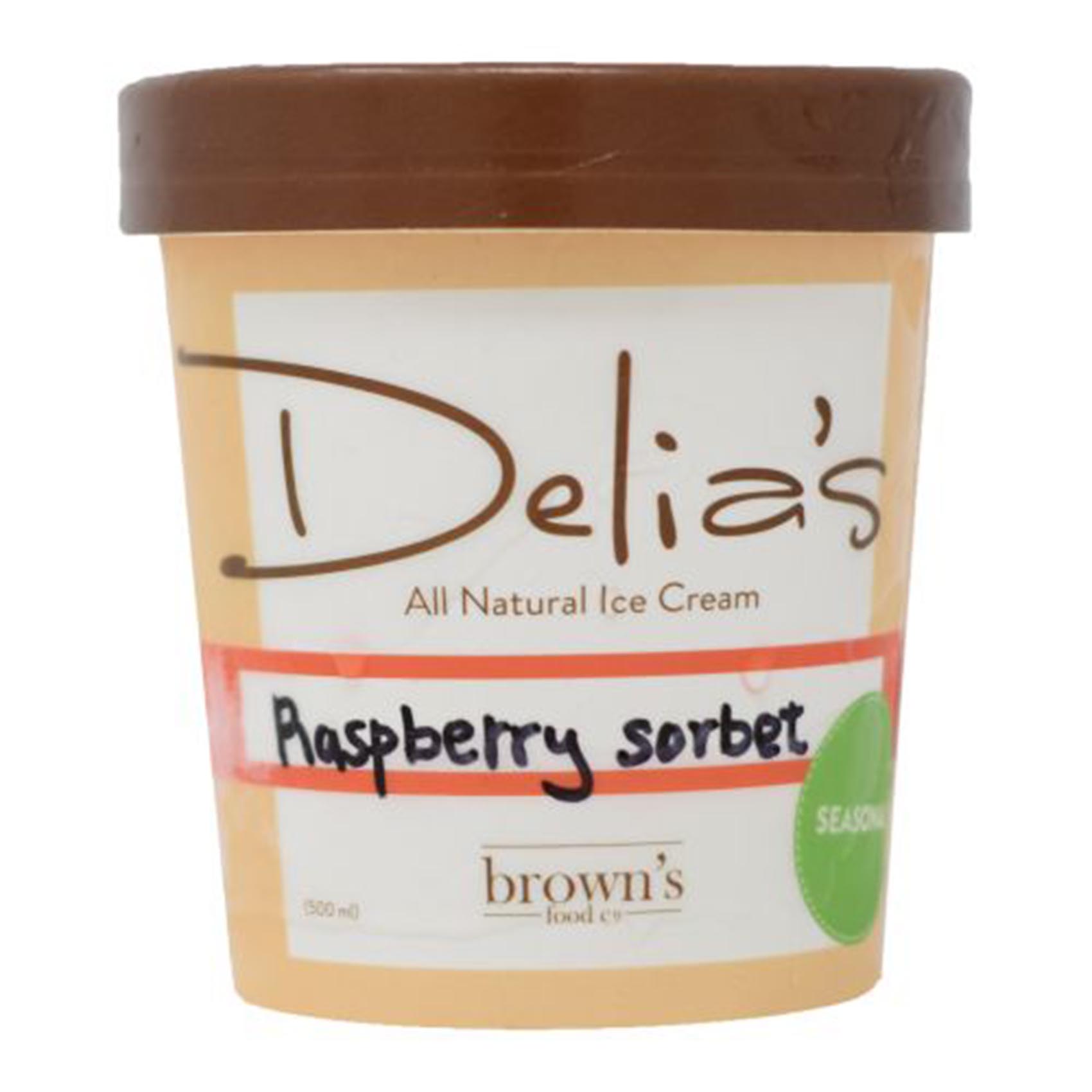 Delia&#39;s Raspberry Sorbet Ice Cream 500ml