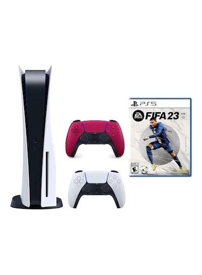 Buy Sony PlayStation 5 Disc Console With Extra Red Controller And