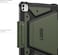 Urban Armor Gear UAG Metropolis SE for iPad Pro 11 inch case cover (2024) M4 with Pencil Holder and Adjustable Multi-Angle Viewing Stand - Olive