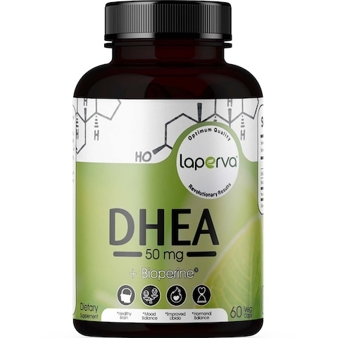 Laperva DHEA Plus Bioperine 60 Veggie Capsules 50 mg
