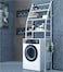 Cuisine Art Washing Machine Storage Shelf Rack - 3 Tiers, Space-Saving, Easy Assembly, No Drilling. Fits Over Toilets or Washing Machines. Dimensions: 25x65x166 cm, White