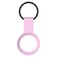 Amazing Thing Aircharm Smoothie Silicone with Keychain Ring Designed for AirTag Case Cover AirTags Holder (2021) - Pink
