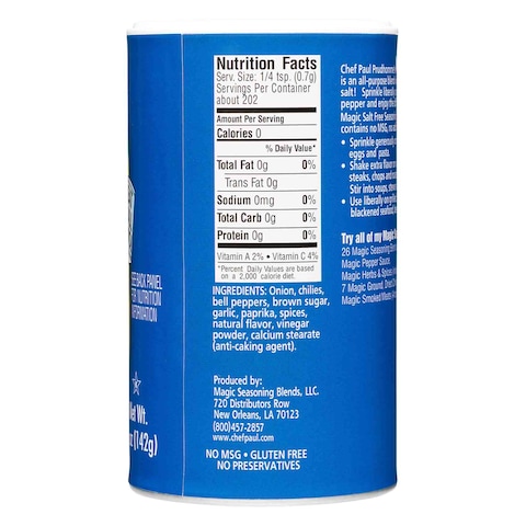 Magic Chef Paul Magic Salt Free Seasoning 142g