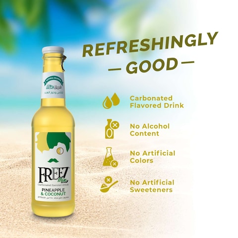 Freez Mix Carbonated Flavored Drink Pineapple And Coconut 275ml