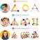 64 Pieces Magnetic Building Sticks Blocks Toy, Stem Educational Construction Toys, 3D Magnet Building Puzzle Toys Gift for Kids and Toddler (64 PCS)