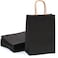 Party Time 12-Pieces A6 Paper Party Bags Hen Party Bags Kraft Paper Bag Bride Birthday Gift Bag Wedding Celebrations Bags Souvenir Bags for Party Favour (Black)