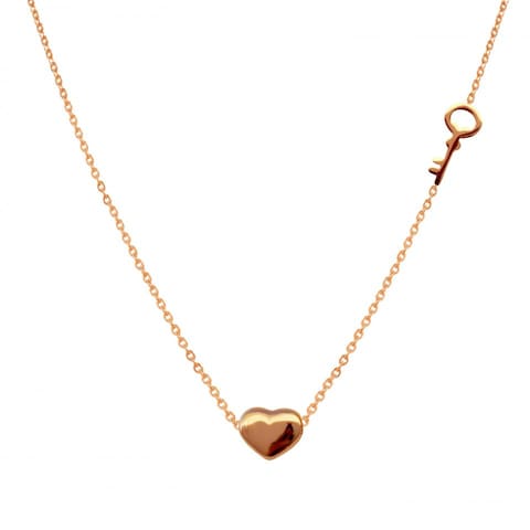 Aiwanto Thin Necklace with Heart Pendant Neck Chain for Valentine&#39;s Day Necklace Gift Chain