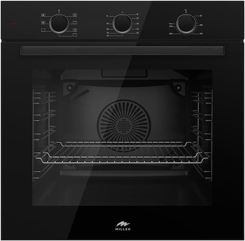 MILLEN Built In Electric Oven 7 Cooking Modes, 78L - 3 Year Warranty, SCHOTT Inner Glass, MEO 6001 BB