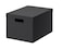 Storage box with lid, black25x35x20 cm