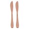 Crystal Stainless Steel Table Knifes 12cm  2 Pieces - Rose Gold