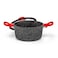 Luigi Ferrero Atlanta Non-Stick Cooking Pots With Glass Lids, 2.3 L