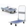 Showay Heavy Duty Folding Trolley Cart 150Kg Platform Flat Hand Barrow Sack Warehouse Folding Platform Trolley