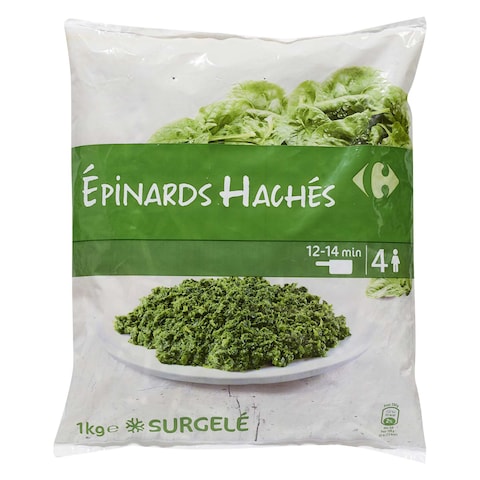 Carrefour Frozen Minced Spinach Verdur 1Kg