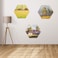 HEXAGON SHAPE CANVAS BOARD 15CM 280 GSM