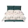 In House Le&oacute;n Velvet Bed Frame - Single - 200x120 cm - Turquoise
