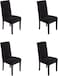 Spandex Fabric Stretch Removable Washable Dining Room Chair Cover Protector Seat Slipcovers (Set Of 4)