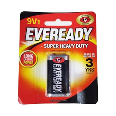 Eveready Alkaline Battery Super Heavy Duty BP1 9 V Black 1 Battery