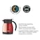Borosil Vacuum Stainless Steel Teapot Red 500ml