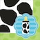 Baby Cow Print - Boy Beverage Napkins 3-Ply