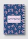 Lowha Spiral Notebook With 60 Sheets And Hard Paper Covers With Floral Design, For Jotting Notes And Reminders, For Work, University, School