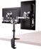 Ntech Dual Monitor Arms Fully Adjustable Desk Mount Stand For 2/Two LCD Screens 13 To 27 Inch