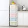 COZY NEST Multi-Layer Plastic Drawer Storage Cabinet Clothes Organizer Rolling Toy Box With Wheels For Kitchen Container Box,Bath,Living Room,Office