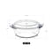 Aiwanto 1000ml Glass Bowl with Lid Fruit Salad Bowl Dining Table Food Storage Bowl