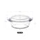 Aiwanto 1000ml Glass Bowl with Lid Fruit Salad Bowl Dining Table Food Storage Bowl