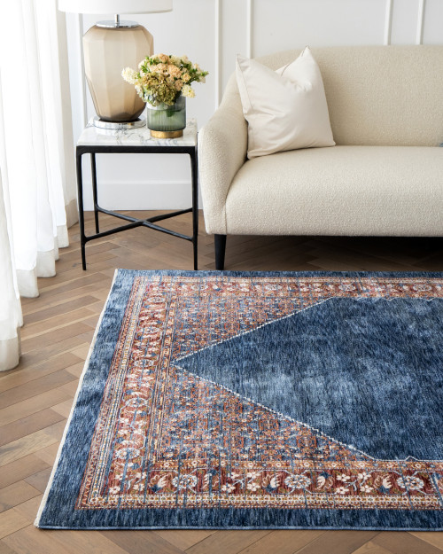Amira Sky 240 x 170 cm Carpet Knot Home Designer Rug for Bedroom Living Dining Room Office Soft Non-slip Area Textile Decor
