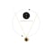 Aiwanto Necklace Neck Chain With Round Pendant Elegant Gold Necklace Gift Womens Girls Necklace
