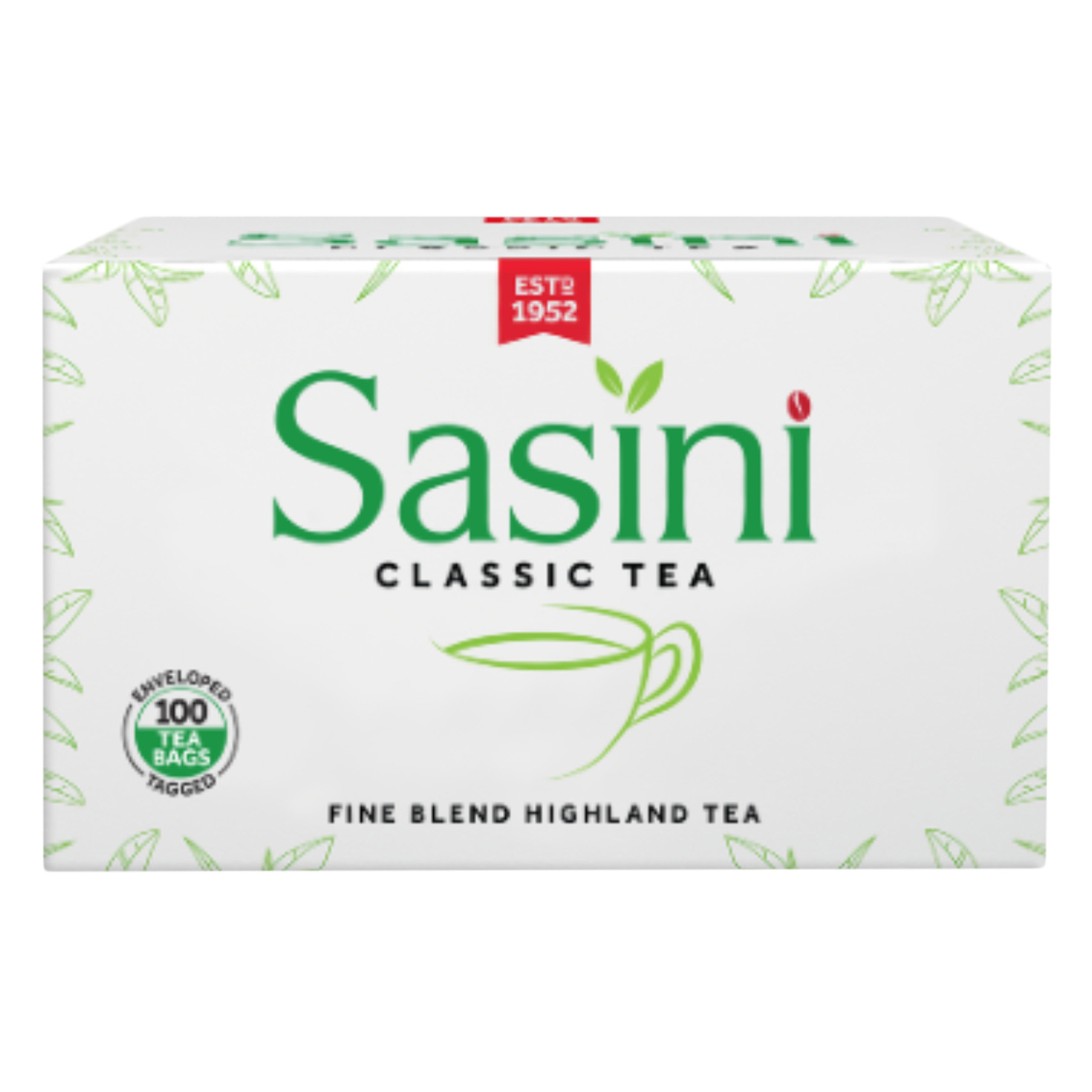 SASINI CLASSIC TEA AND TAGGED 100&#39;S