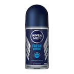 Buy NIVEA MEN Antiperspirant Roll-on for Men, 48h Protection, Fresh Active Fresh Scent, 50ml in Saudi Arabia