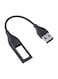 Generic Bracelet Charging Replacement USB Charger Cable For Fitbit Flex Black
