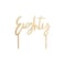 Gold 'Eighty' Acrylic Cake Topper