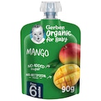 Buy Gerber Organic Mango Puree Green 90g in UAE