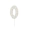 Jumbo Number '0' Sprinkle Candle