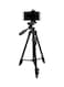Tripod Stand With Wireless Remote Control Shutter Black