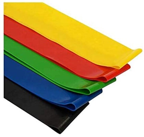 Generic Resistance Exercise Bands Light Medium Heavy Loop Bands Kit For Crossfit Yoga, Pilates Gym Booty Workout Home Fitness For Women/Men 5 Pieces With Carry Bag, Manual