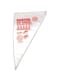 Generic 100-Piece Disposable Plastic Piping Bag For Cake Decoration White 38X24X35cm